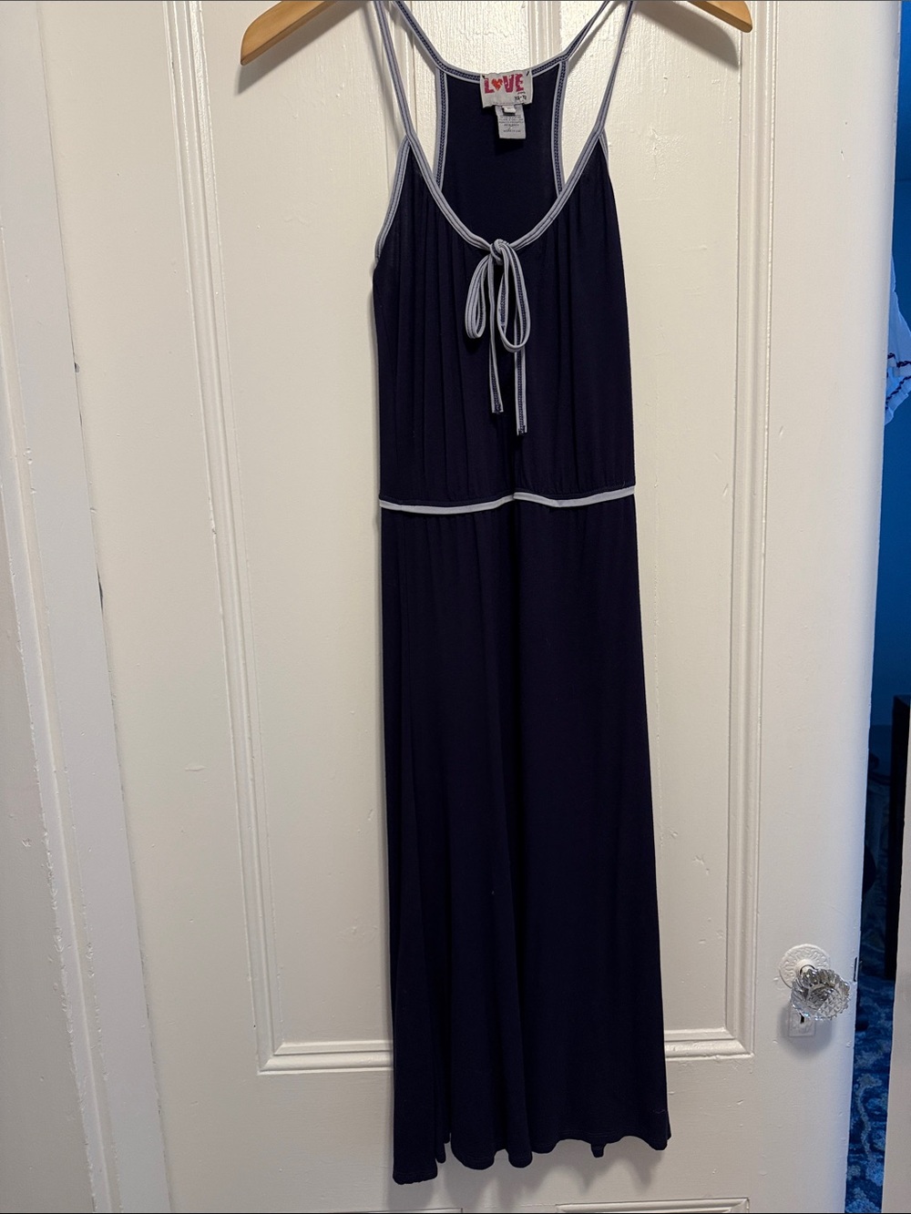 Love by Design Navy Midi Dress with Contrast Trim